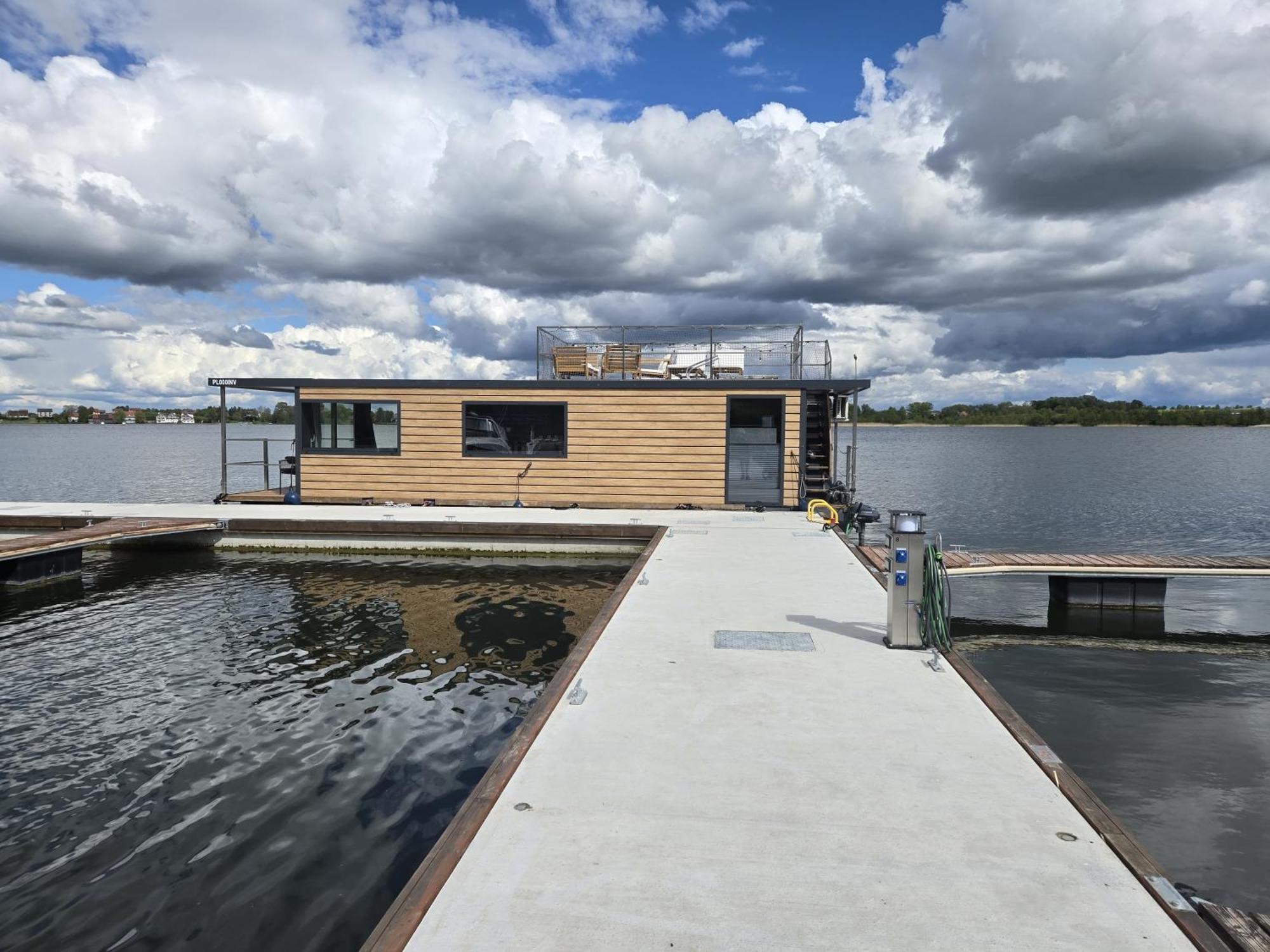 Domek Na Wodzie - Houseboat -Sauna, Taras Na Dachu, Dwie Sypialnie Mikolajki (Mragowo) Exterior photo
